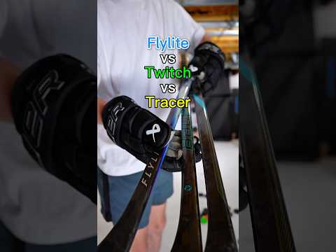 FLYLITE vs TWITCH vs TRACER! Shot speed test!  #hockey #flylite #kazxi