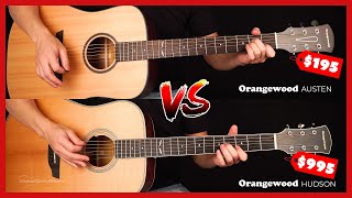 Video thumbnail for $995 vs $195 Guitar Orangewood Hudson vs Orangewood Austen - Can You Hear The Difference? by GuitarZero2Hero