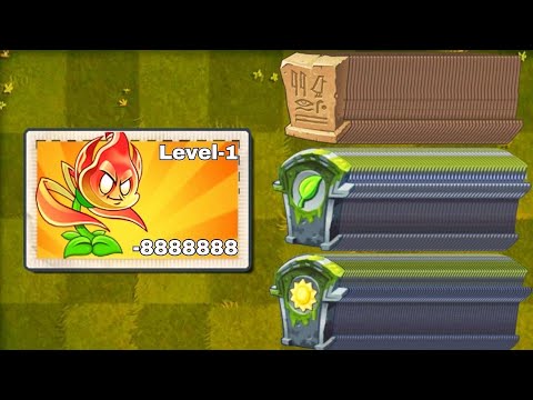 PvZ 2 Challenge-Every Plants Power Ups Level-1 Vs 35 Gravestones And Grid items.