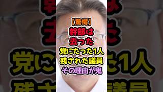 【なぜ？】幹部は次々離脱…『11億円の後始末』に1人だけ残された議員 #高市早苗 #政治解説 #自民党