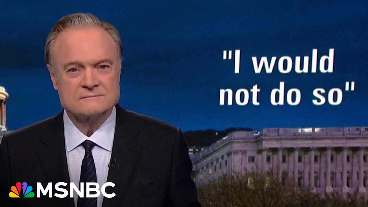 Lawrence: Another day, another principled resignation in Donald Trump's Justice Department