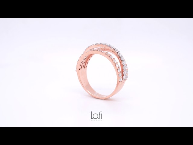 خاتم ذهب والماس -مجوهرات الماس وذهب -مجوهرات لافي