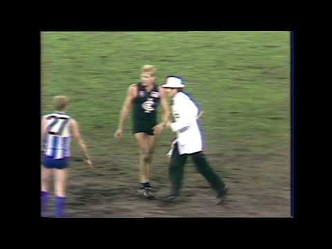 1985 Round 14 Goal Umpire Mistake - Ken Hunter point a goal turned point