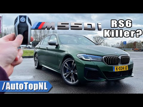 2021 BMW Individual M550i REVIEW on AUTOBAHN [NO SPEED LIMIT] by AutoTopNL