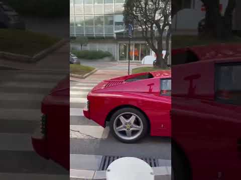 Thumbnail for Magnificent Ferrari 512 TR in monaco #ferrari #shorts #testarossa by Ferrari, Ferrari 512