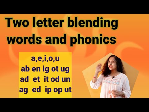 Two letter blending words and phonics/How to teach blending words to kids easily
