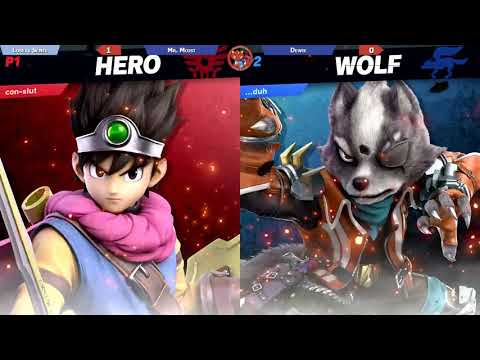 Tulsa Smash Ultimate Weekly #36 Losers Semis Mr. Moist (Hero) vs Dewie (Samus, Wolf)