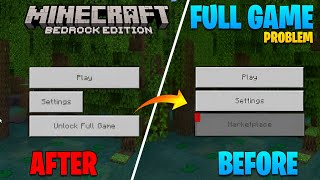 How To Fix "Unlock Full Game" Problem In Minecraft (2024).