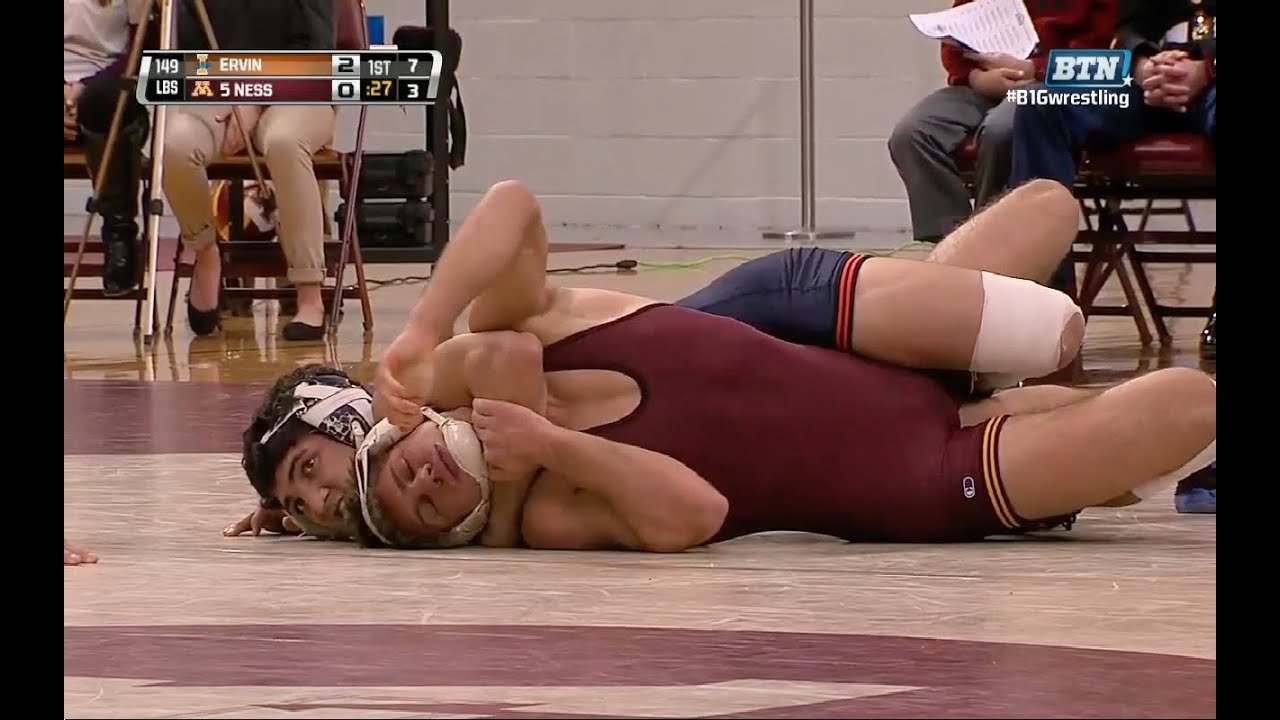 Dylan Ness vs Caleb Ervin 2013 college wrestling