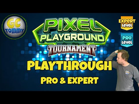 PRO & EXPERT Playthrough, Hole 1-9 - Pixel Playground Tournament! *Golf Clash Guide