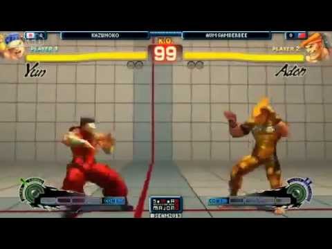 SSFIV:AE v2012 - Kazunoko (Yun) vs. Gamerbee (Adon) - SEAM 2013
