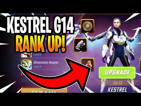 *NEW* G14 KESTREL RANK UP & GAMEPLAY! - MARVEL Strike Force - MSF
