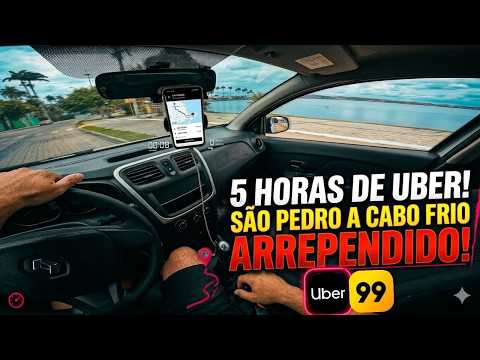 Fui INVENTAR de aceitar uma corrida para CABO FRIO e olha no que deu! UBER POV 4K