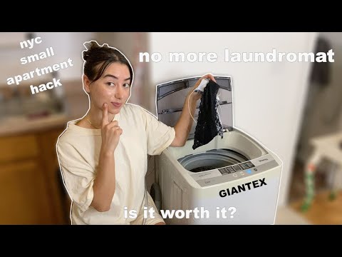 how to use giantex portable washing machine & dryer | is it worth it?