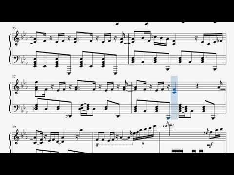 Monster Surprised You (Xenoblade Chronicles 2) Piano Sheet Music - ゼノブレイド2 ピアノ