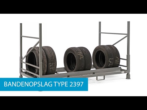 Tyre storage stackable and foldable vertical load