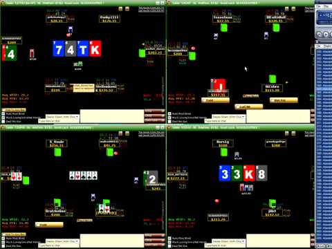 No Limit Holdem Poker Video - $200 NL 6 Max with ville18