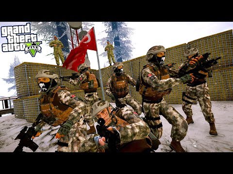 ÖZEL HAREKAT SINIR KARAKOLUNA SALDIRANLARA ODUNU VERİYOR! - GTA 5 Özel Harekat Modu