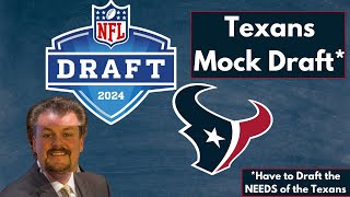 Texans Mock Draft: Picking Only Positions of Need for the Texans