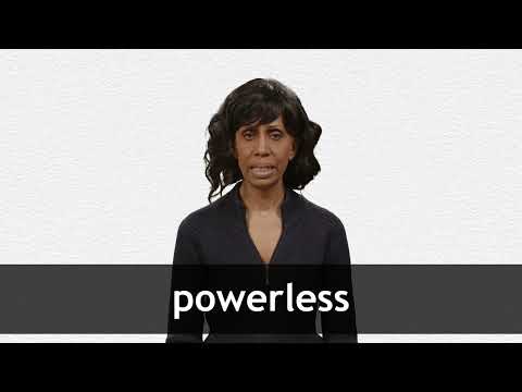 POWERLESS definition in American English