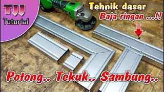 Download lagu Tehnik dasar baja ringan, cara presisi potong, tekuk dan sambung kanal c bajaringan mp3