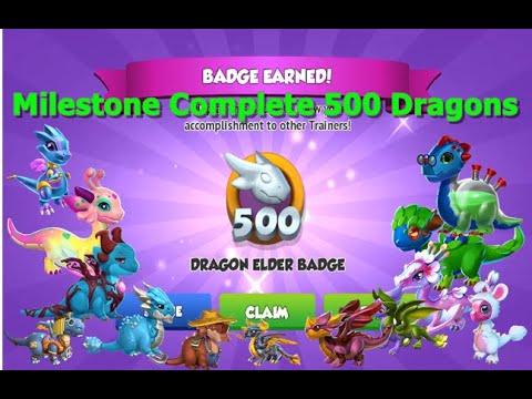 Milestone Complete 500 Dragons-Dragon Mania Legends  | Blue Bliss Event | DML