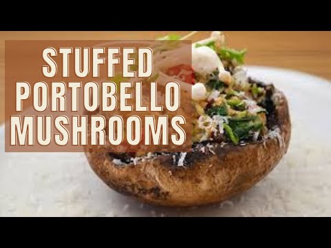 Vegan & Keto Stuffed Portobello Mushrooms | Homezy Recipes
