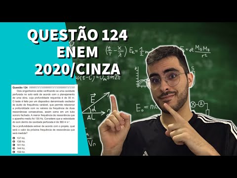 RESOLUÇÃO - QUESTÃO 124/ENEM 2020 - Caderno Cinza/Natureza