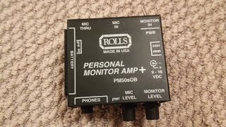 Video thumbnail for UNBOXING ROLLS PM50S PERSONAL MONITOR AMP by Rick Pemrt
