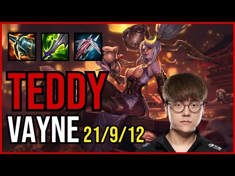 TEDDY - VAYNE vs. SAMIRA ADC | KR CHALLENGER | PATCH 11.1 | PENTAKILL