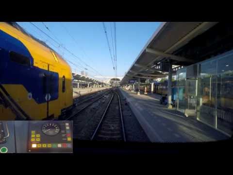 A train driver's view: Zwolle - Amsterdam CS, SLT, 08-Sep-2016.
