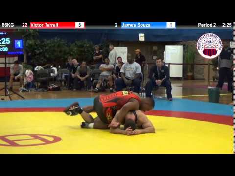 Dual #1 - FS 86 KG - Victor Terrell (Army) vs. James Souza (Navy)