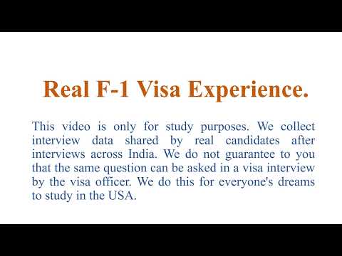 F1 Visa Interview-3 | #StudyInUSA