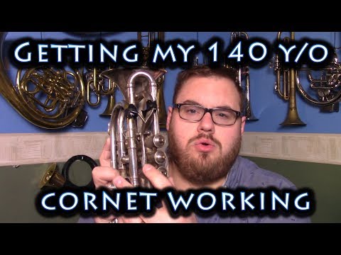 Getting the 145 year old Cornet working enough to record...