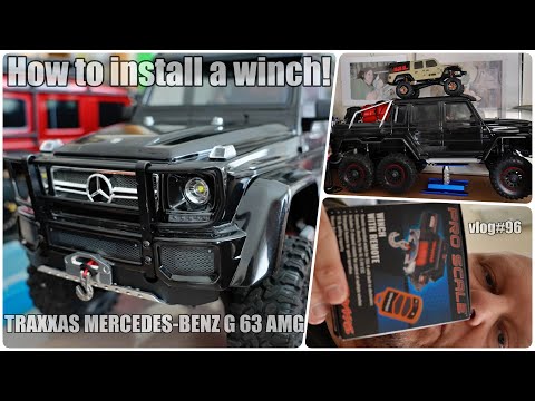 TRAXXAS TRX-6 MERCEDES-BENZ G 63 AMG - How to install a winch! #96