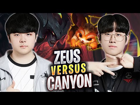 ZEUS vs CANYON! - T1 Zeus Plays Gnar TOP vs DK Canyon Aatrox! | Bootcamp 2023