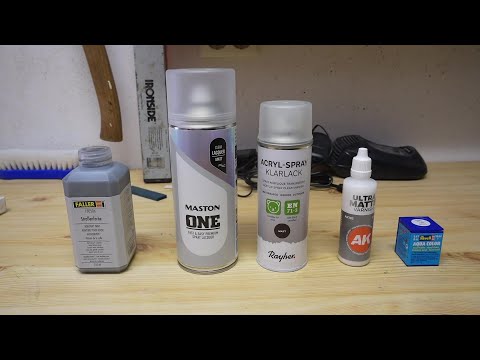 Marco's Modellbahn Teil 46 – Welcher Klarlack ist der matteste?