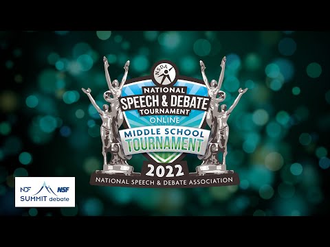 World Schools Debate Finals - 2022 Middle School National Speech & Debate Tournament