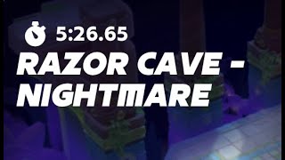 Razor Cave Nightmare Completion - Builds at the end