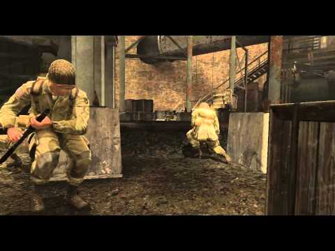 Medal of Honor Airborne Gas Mask soldier with MG42  HD