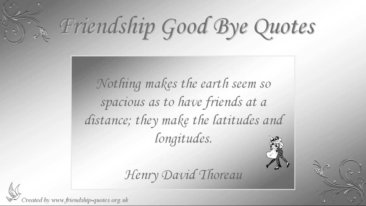 Friendship Good Bye Quotes