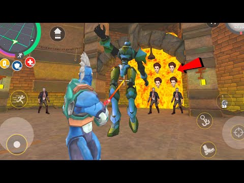Rope Hero: Vice Town (Rope Hero Fight Boss) BBQ Heat Gun Kill Pink Boss - Android Gameplay HD