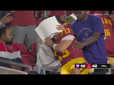 Caleb Williams Emotional With Family After Losing to Washington 💔