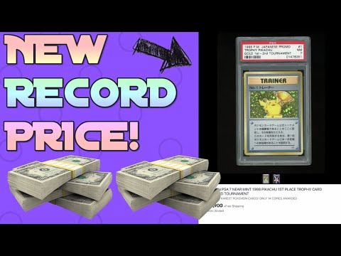 Pokémon Auctions Of The Week- Record Price Trophy Card!