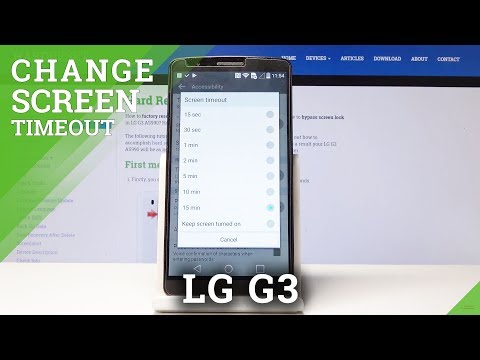 How to Change Screen Timeout in LG G3 - Lock Screen Timeout