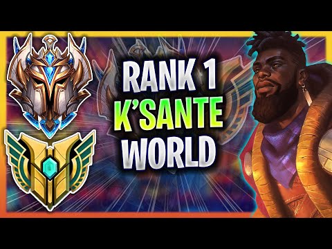 RANK 1 K'SANTE IN THE WORLD! | RANK 1 K'SANTE MID GAMEPLAY | RANK 1 K'SANTE GUIDE