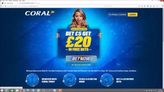 Coral £20 Free Bet