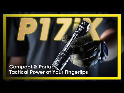 Video Nitecore P17iX — Compact and Portable, kompaktná taktická baterka s variabilným lúčom