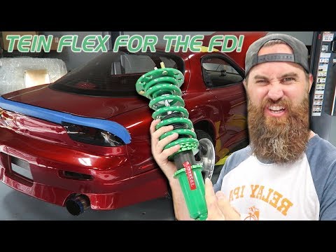 SURPRISING MICKEY WITH NEW COILOVERS FOR THE FD RX-7! (FULL INSTALL VIDEO!)