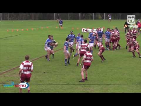 2016 NHRU Round 15 - Premier 2 Highlights - University v Wanderers